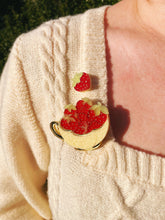 Load image into Gallery viewer, Strawberry Teatime Mini Pin