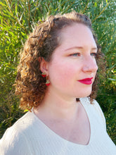 Load image into Gallery viewer, Sweet Strawberry Hoop Earrings