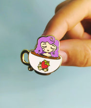 Load image into Gallery viewer, The Teacup Girl Enamel Pin