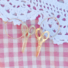 Load image into Gallery viewer, Embroidery Scissor Earrings
