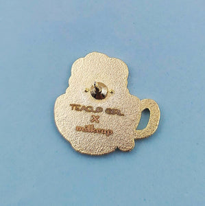 The Teacup Girl Enamel Pin