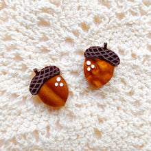Load image into Gallery viewer, Autumn Days Acorn Stud Earrings