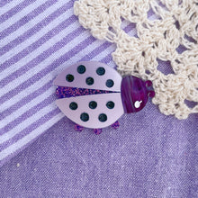 Load image into Gallery viewer, Miss Violet Ladybug Pin