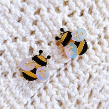 Load image into Gallery viewer, Gem Bee Earrings