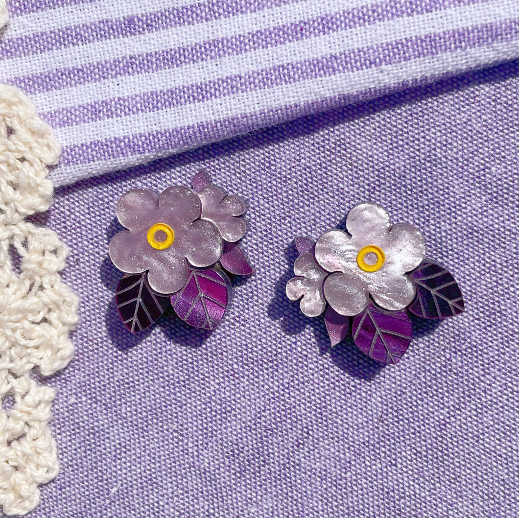 Forget Me at Midnight Stud Earrings
