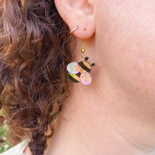 Load image into Gallery viewer, Gem Bee Earrings